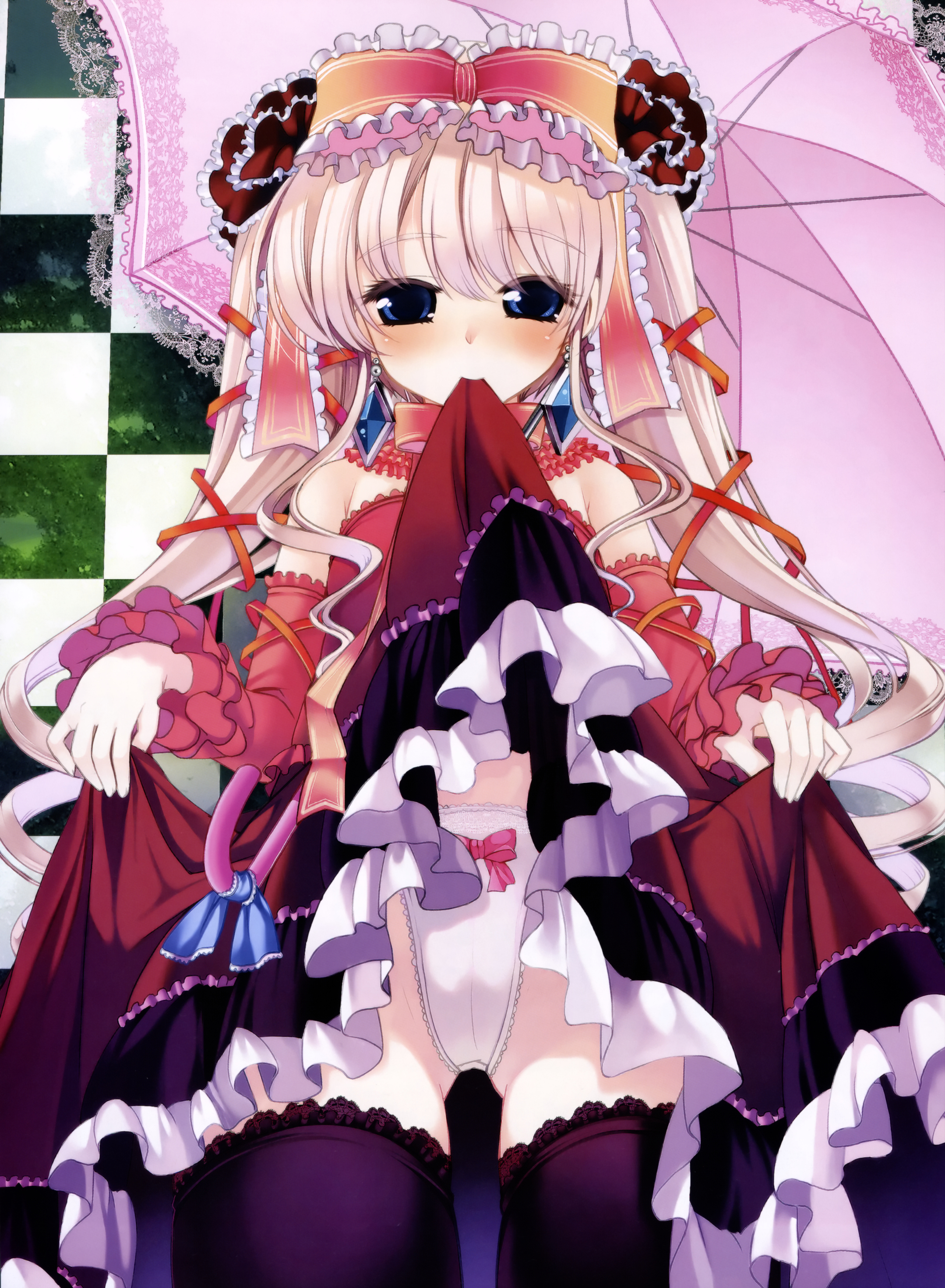 yande.re 53586 lolita_fashion pantsu skirt_lift thighhighs waki.jpg