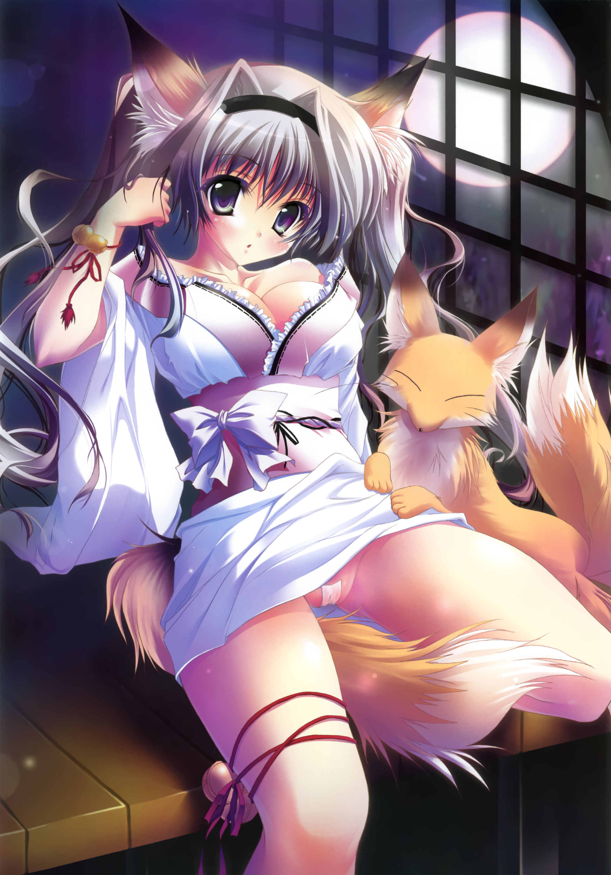 yande.re 171548 animal_ears cleavage hisuitei izumi_tsubasu kitsune maebari nopan tail.jpg