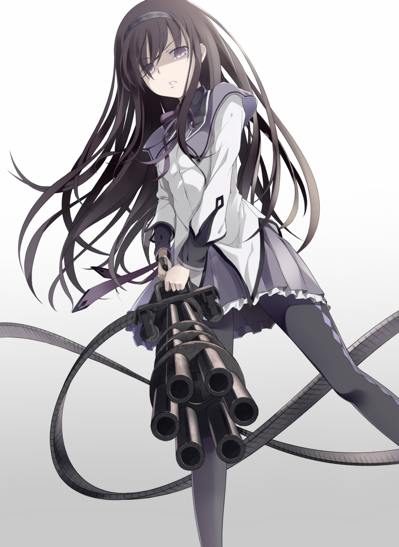 yande.re 217357 akemi_homura gun pantyhose puella_magi_madoka_magica supertie.jpg