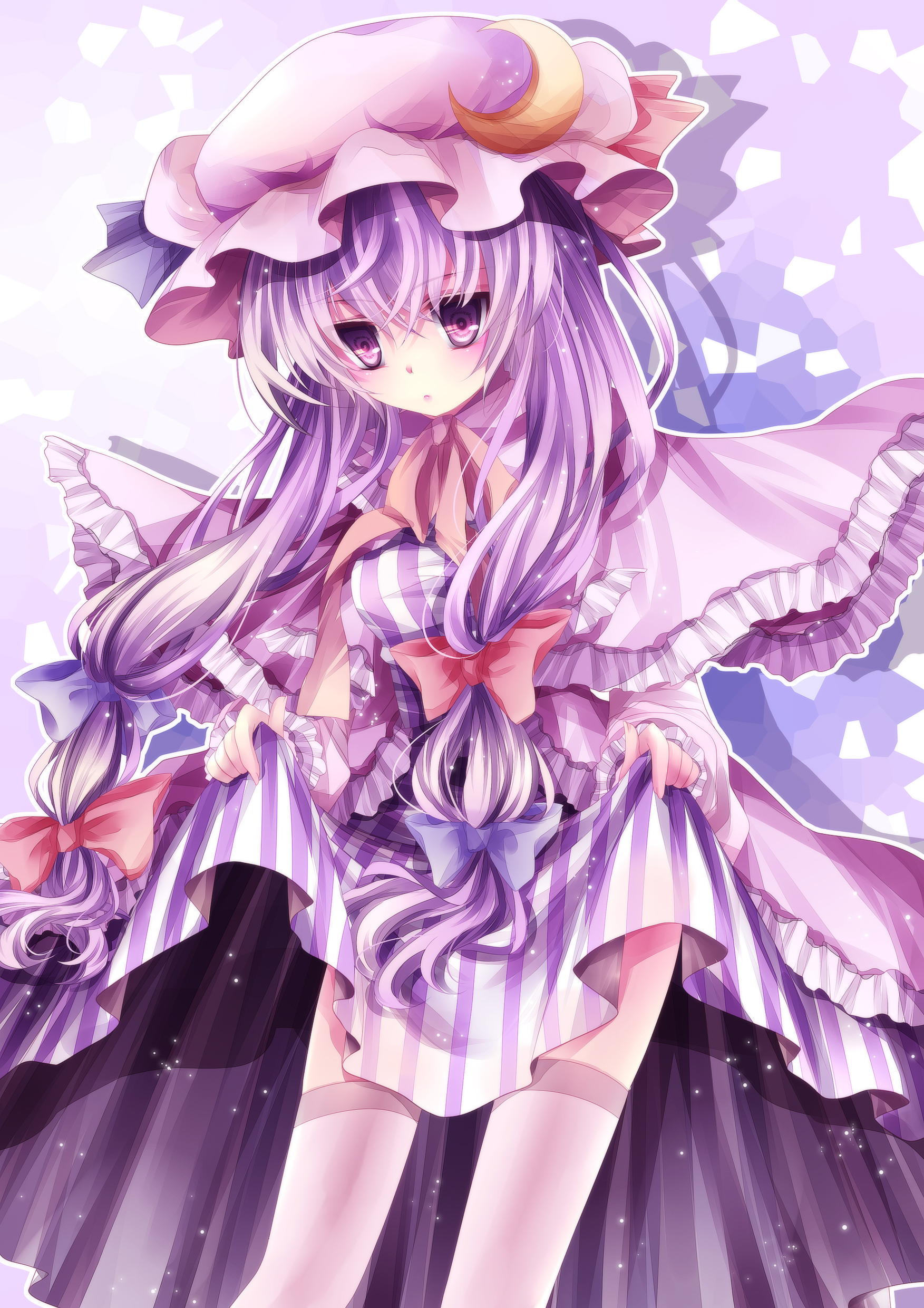 yande.re 176194 mikazuki_sara patchouli_knowledge thighhighs touhou.jpg