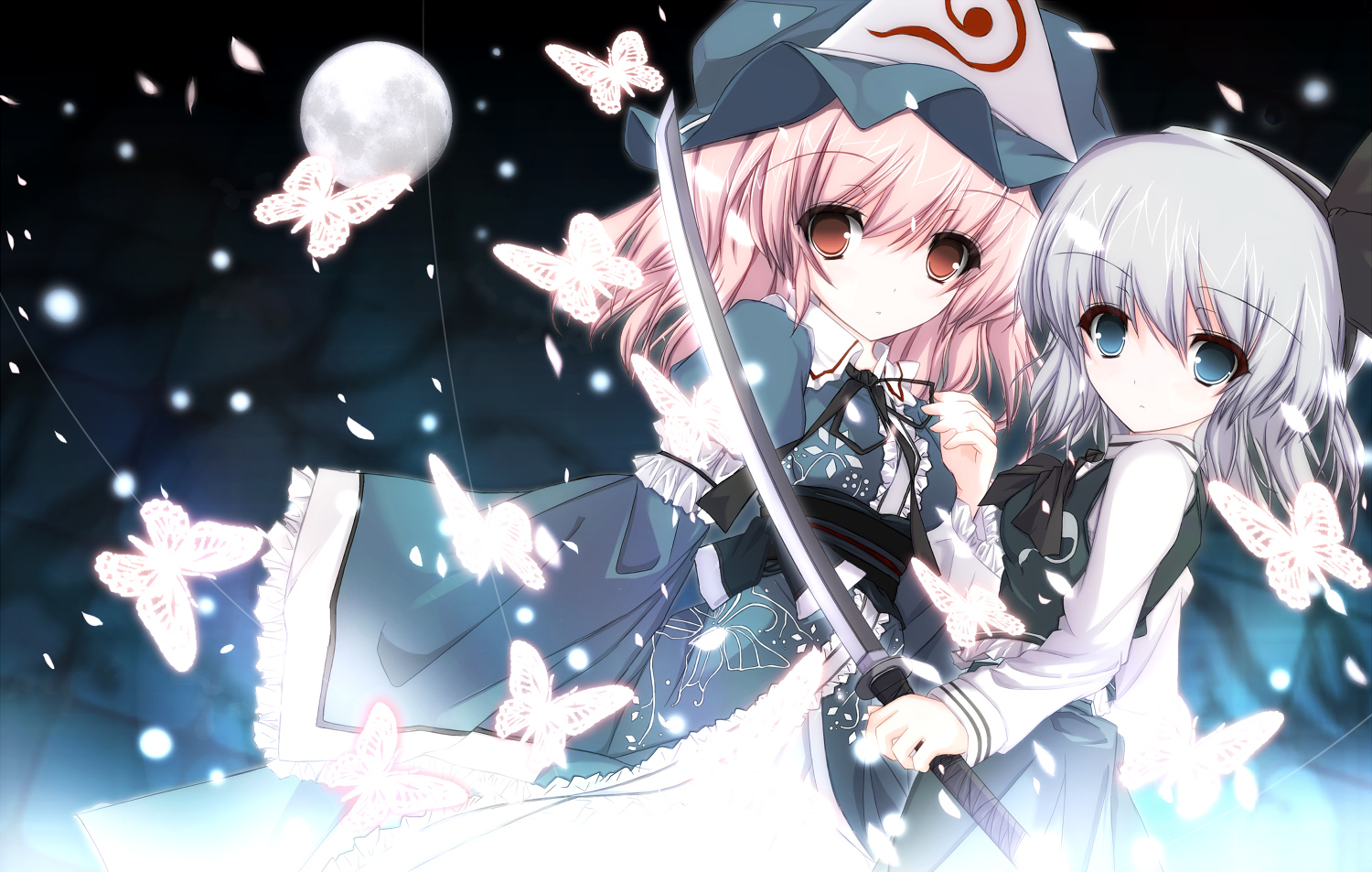 yande.re 221711 konpaku_youmu kudarida saigyouji_yuyuko sword touhou.jpg