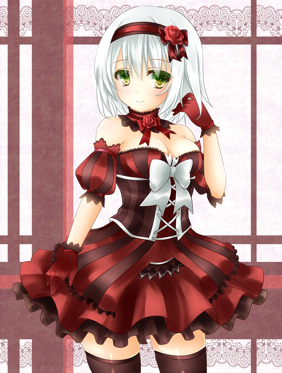 yande.re 226092 cleavage dress miko_92 thighhighs.jpg