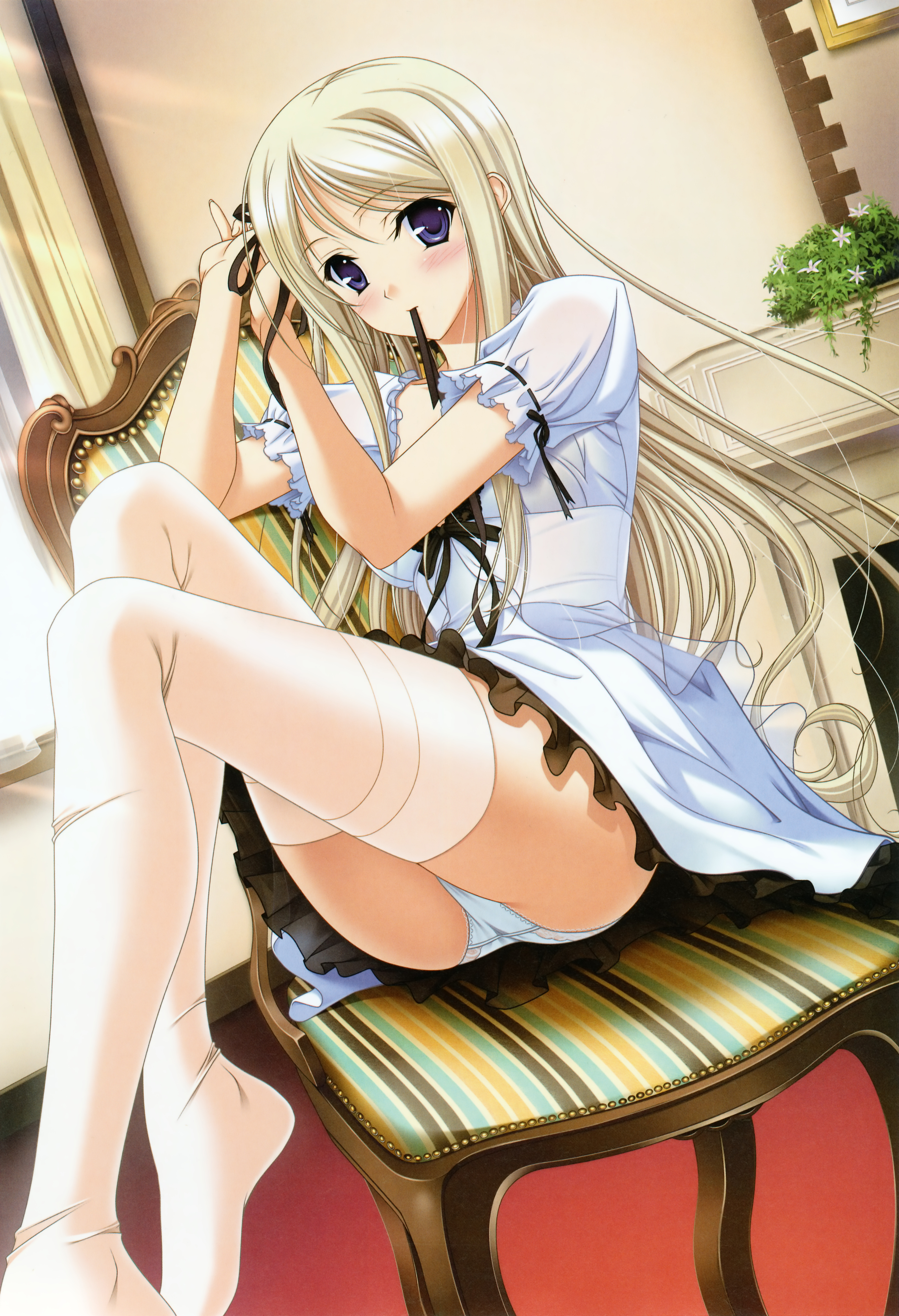 yande.re 84710 dress komori_kei maria_van_hossen pantsu princess_lover! thighhighs.jpg