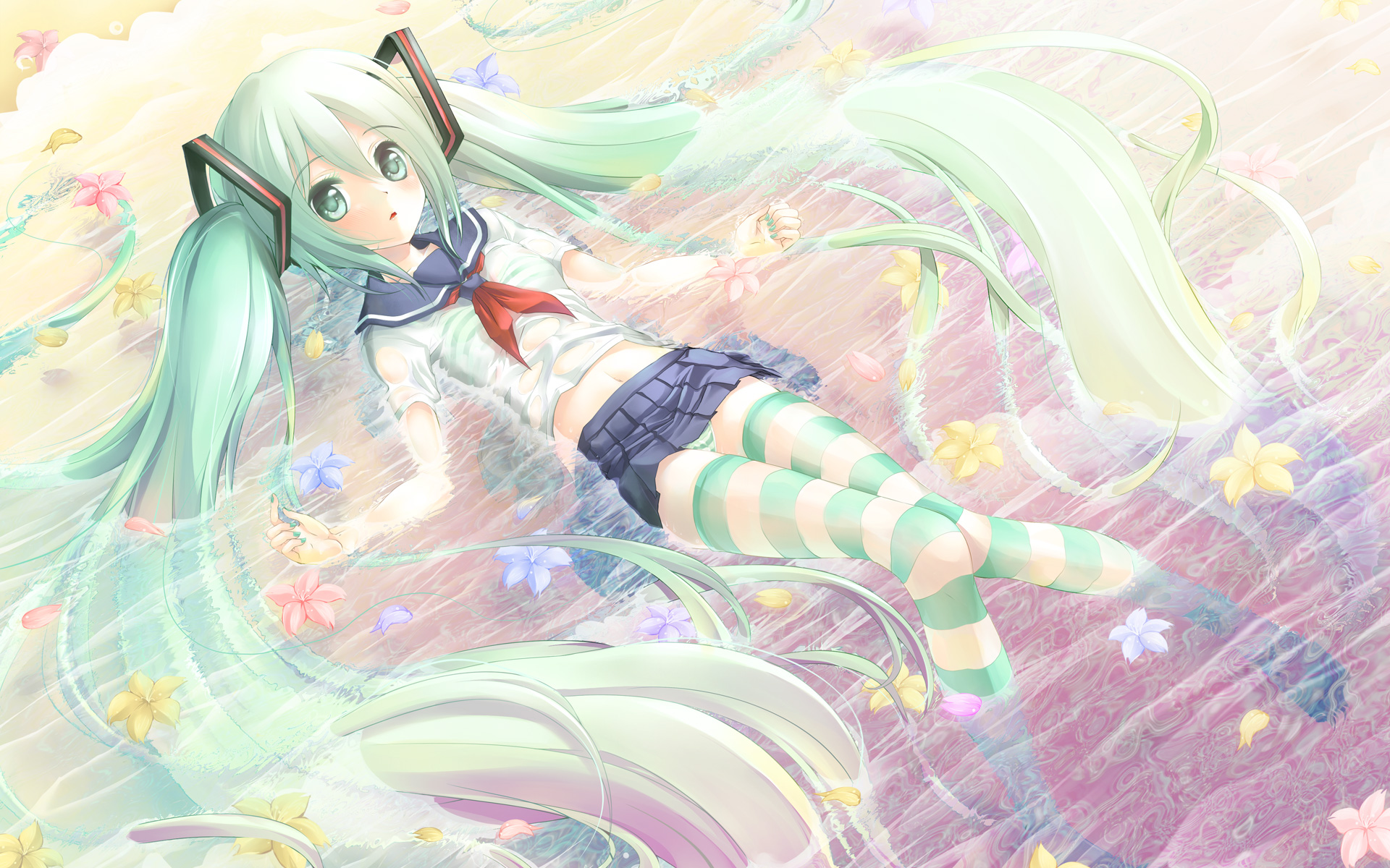 yande.re 184202 hatsune_miku pantsu shimapan thighhighs tirumu vocaloid wallpaper.jpg