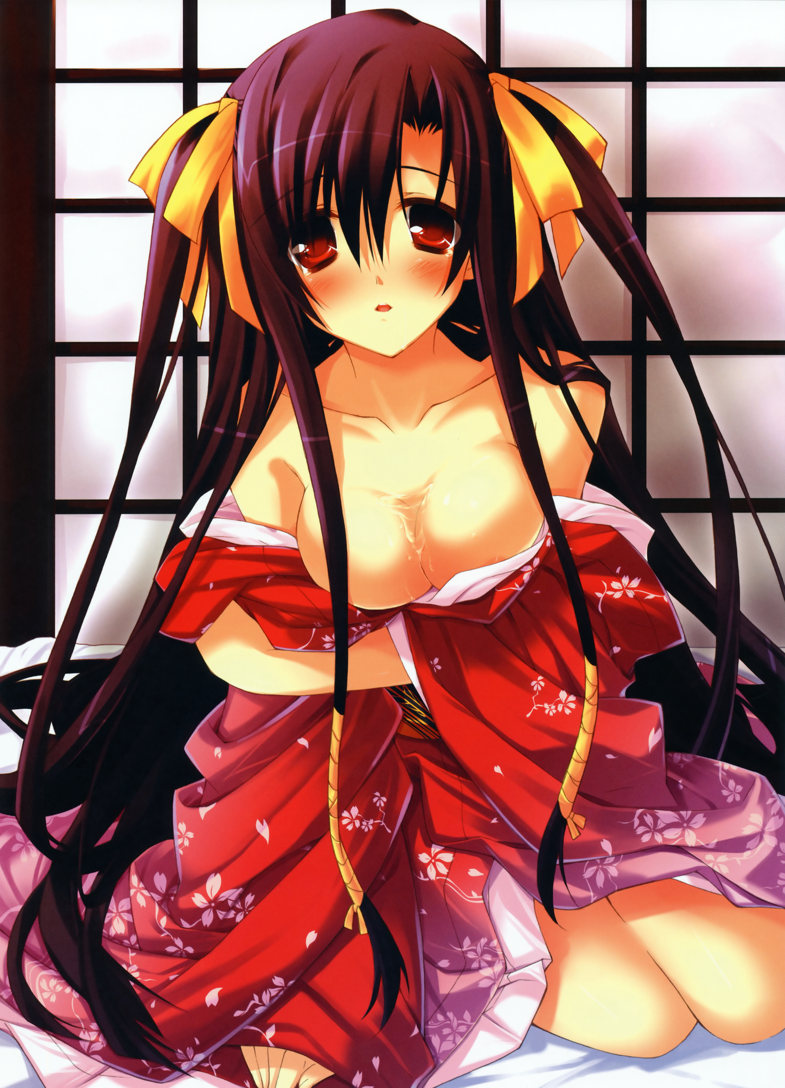 yande.re 81442 cleavage hinata_mutsuki kimono open_shirt.jpg