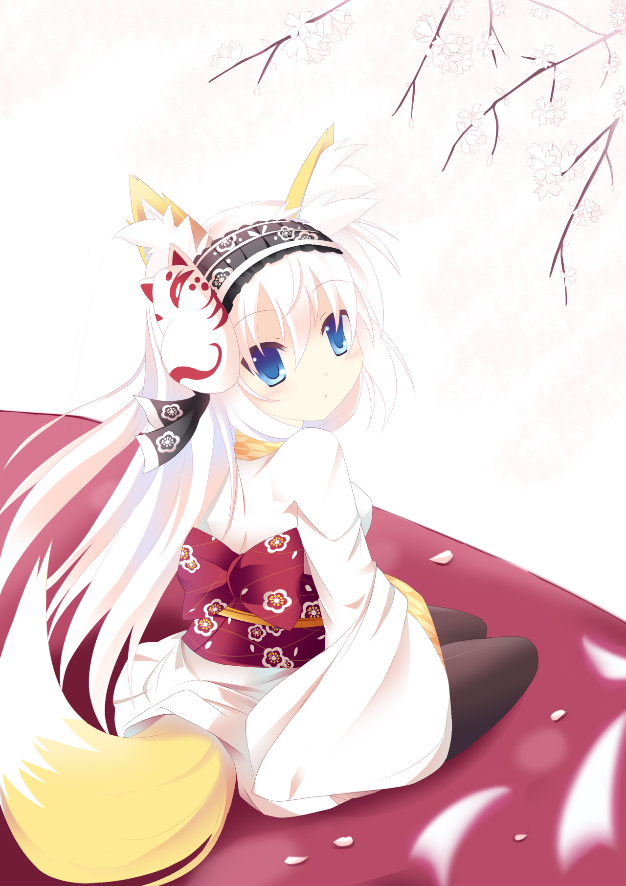 yande.re 201355 animal_ears japanese_clothes kitsune nabiiro pantyhose tail.jpg