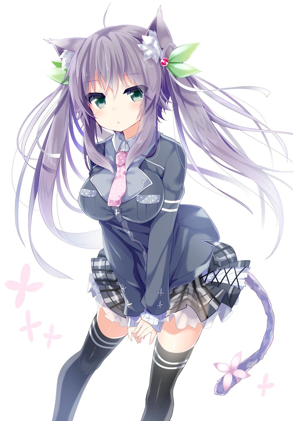 yande.re 235685 animal_ears kazu_kakao nekomimi seifuku tail thighhighs.jpg